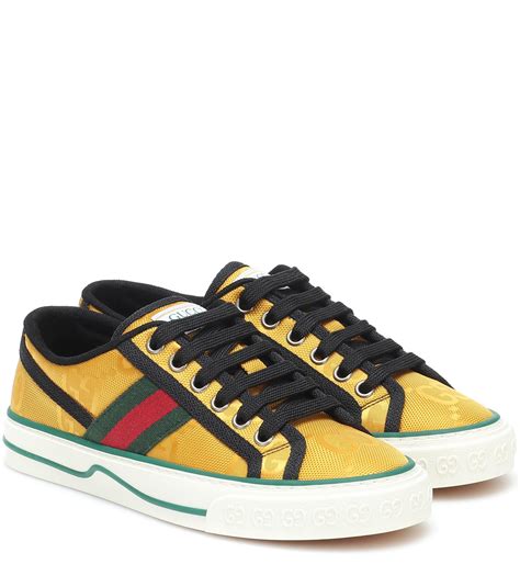 gucci sneaker yellow|gucci gg sneakers.